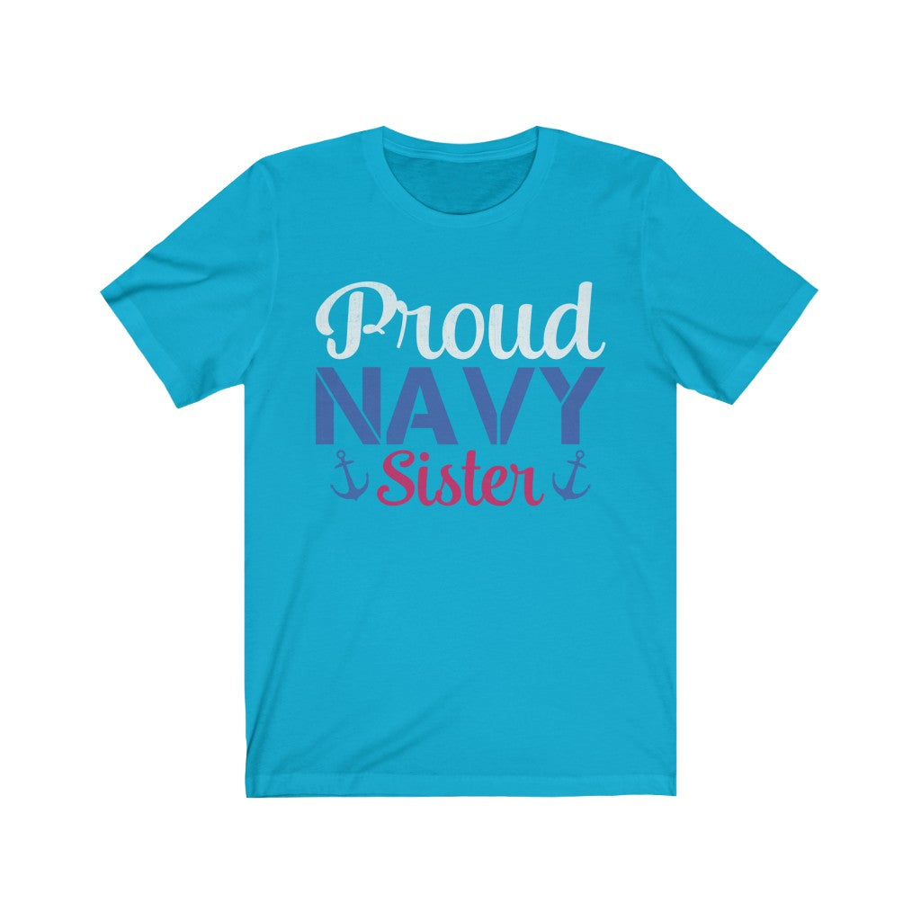 Proud Navy Sister Jersey Short Sleeve Tee-Phoenix Styles