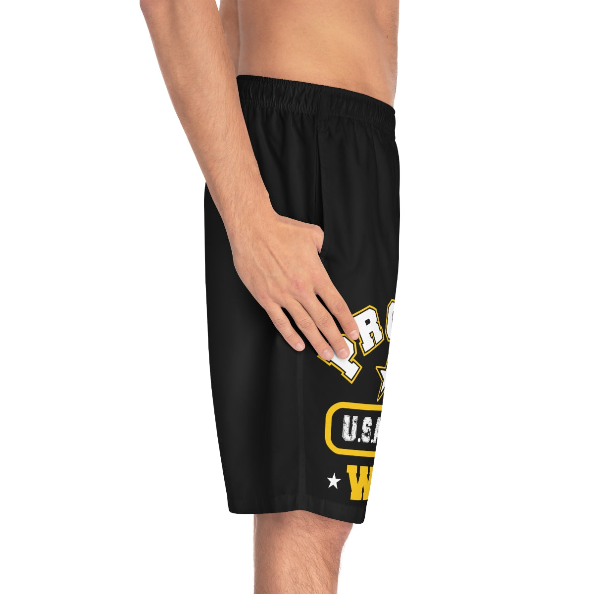 Proud U.S Army Wife Board Shorts-Phoenix Styles