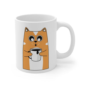 Coffee Meow Mug 11oz-Phoenix Styles