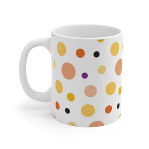 Dots White Ceramic Mug-Phoenix Styles