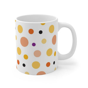 Dots White Ceramic Mug-Phoenix Styles