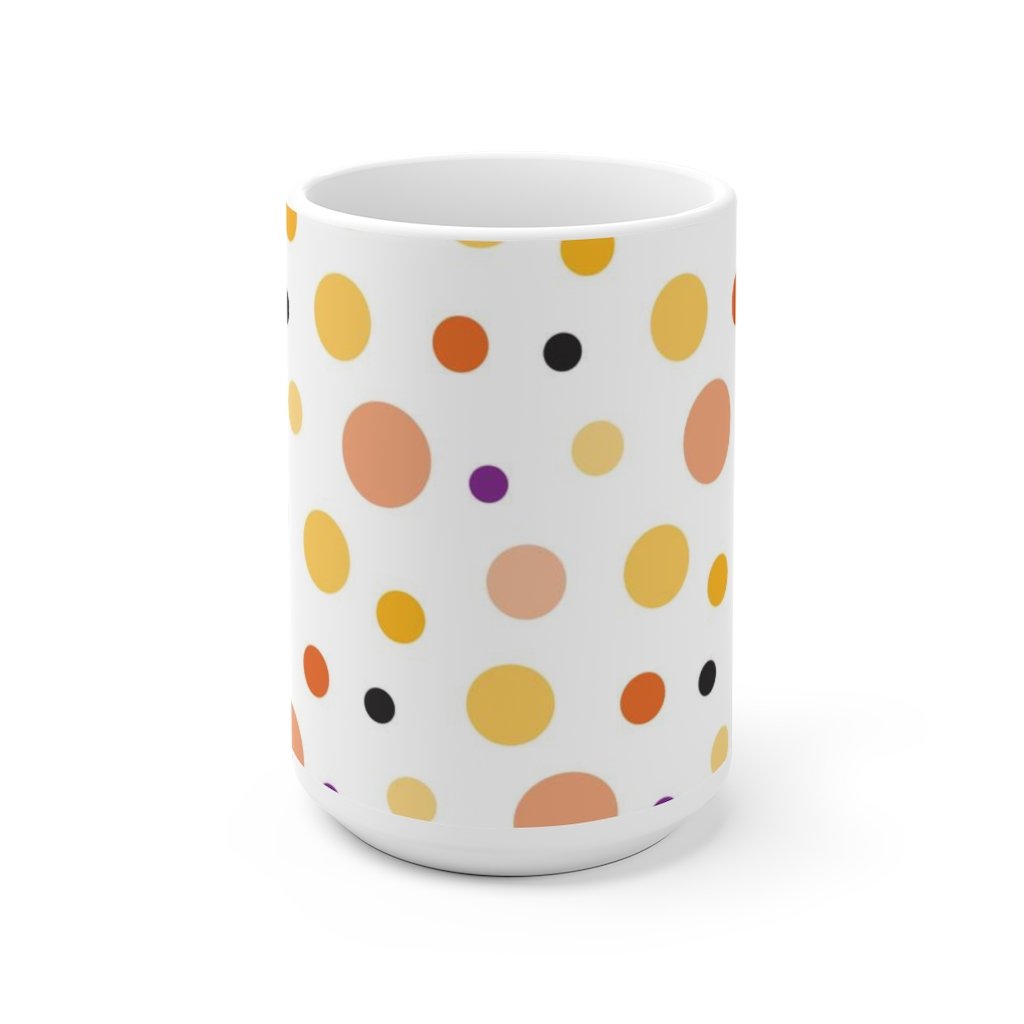 Dots White Ceramic Mug-Phoenix Styles