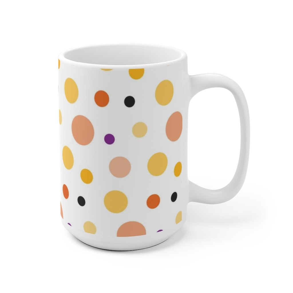 Dots White Ceramic Mug-Phoenix Styles