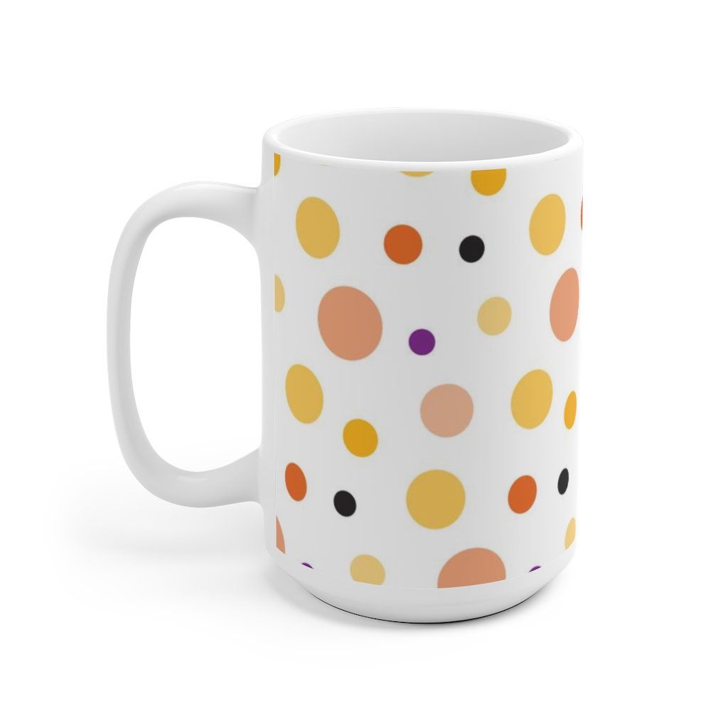 Dots White Ceramic Mug-Phoenix Styles