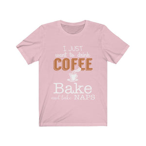 Drink Coffee Bake And Nap Jersey Short Sleeve Tee-Phoenix Styles