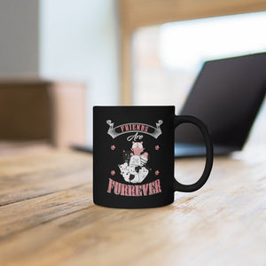 Friends Are Furrever Black Mug 11oz-Phoenix Styles