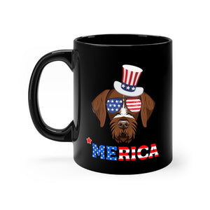 German Wirehaired Black Mug 11oz-Phoenix Styles