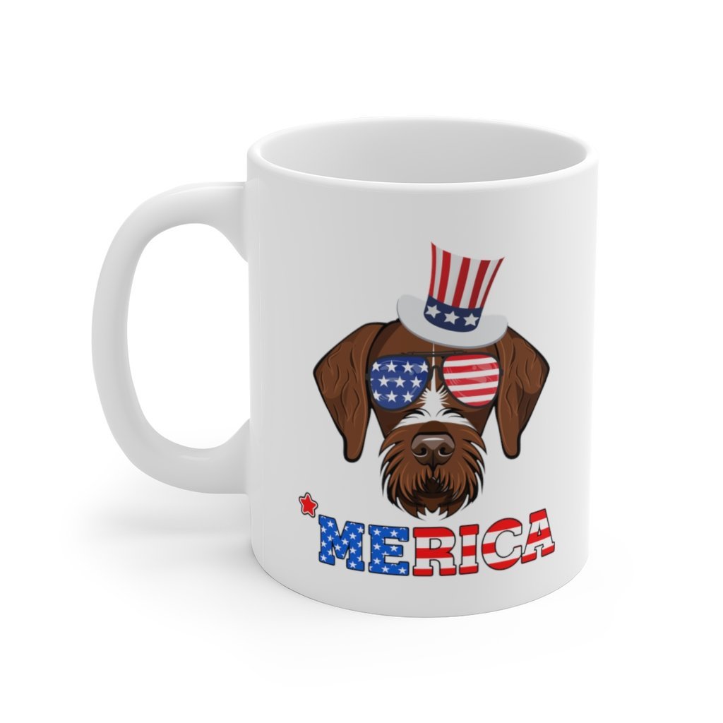 German Wirehaired White Ceramic Mug-Phoenix Styles