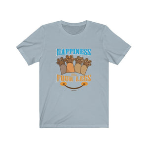 Happiness Has Four Legs Unisex Jersey Short Sleeve Tee-Phoenix Styles