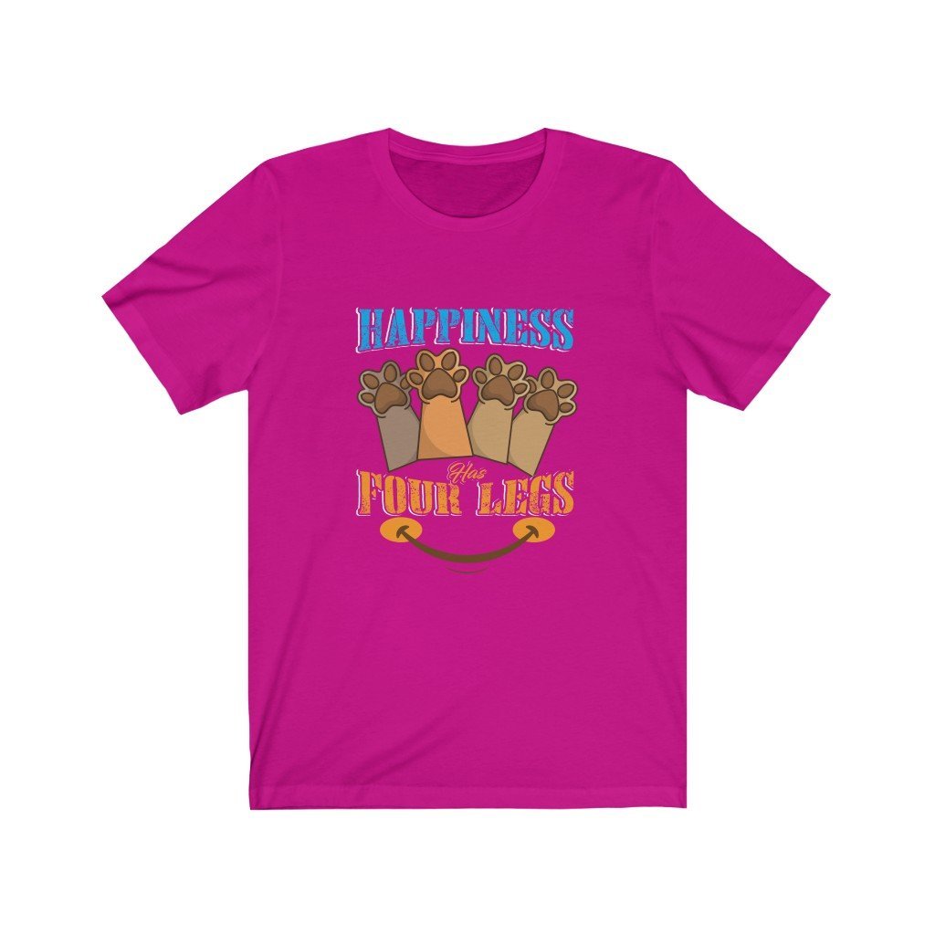 Happiness Has Four Legs Unisex Jersey Short Sleeve Tee-Phoenix Styles