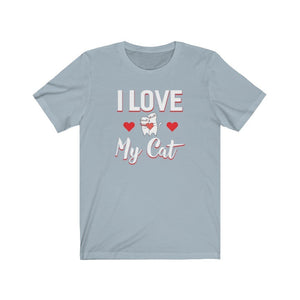 I love My Cat Unisex Jersey Short Sleeve Tee-Phoenix Styles