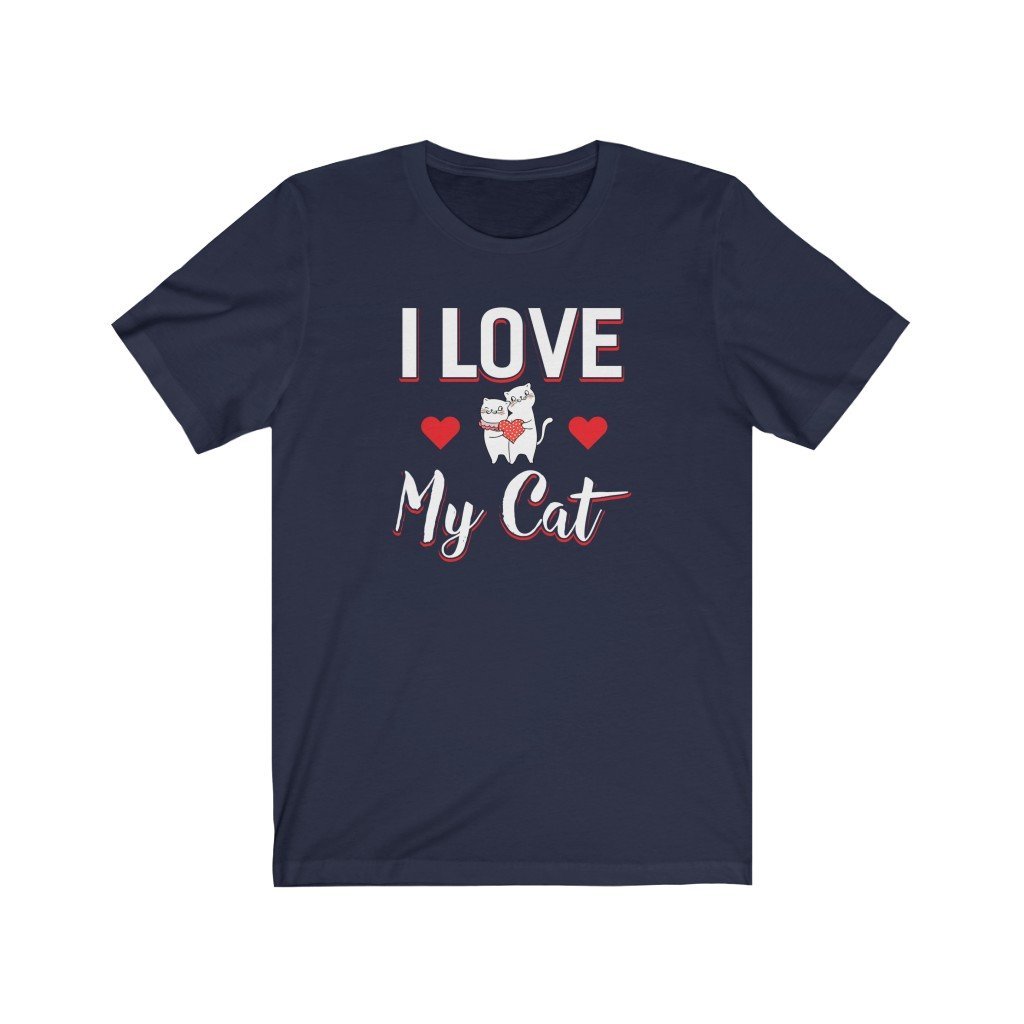 I love My Cat Unisex Jersey Short Sleeve Tee-Phoenix Styles