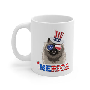 Keeshond White Ceramic Mug-Phoenix Styles