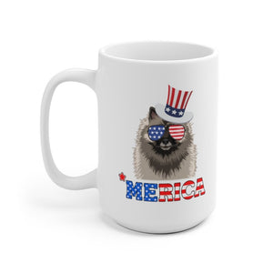 Keeshond White Ceramic Mug-Phoenix Styles