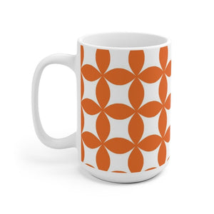 Orange Pattern White Ceramic Mug-Phoenix Styles