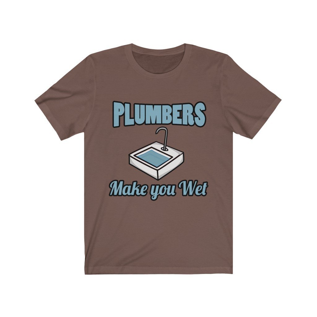 Plumbers Make You Wet Jersey Short Sleeve Tee-Phoenix Styles