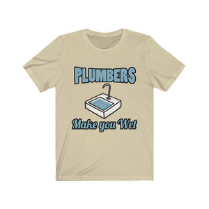 Plumbers Make You Wet Jersey Short Sleeve Tee-Phoenix Styles