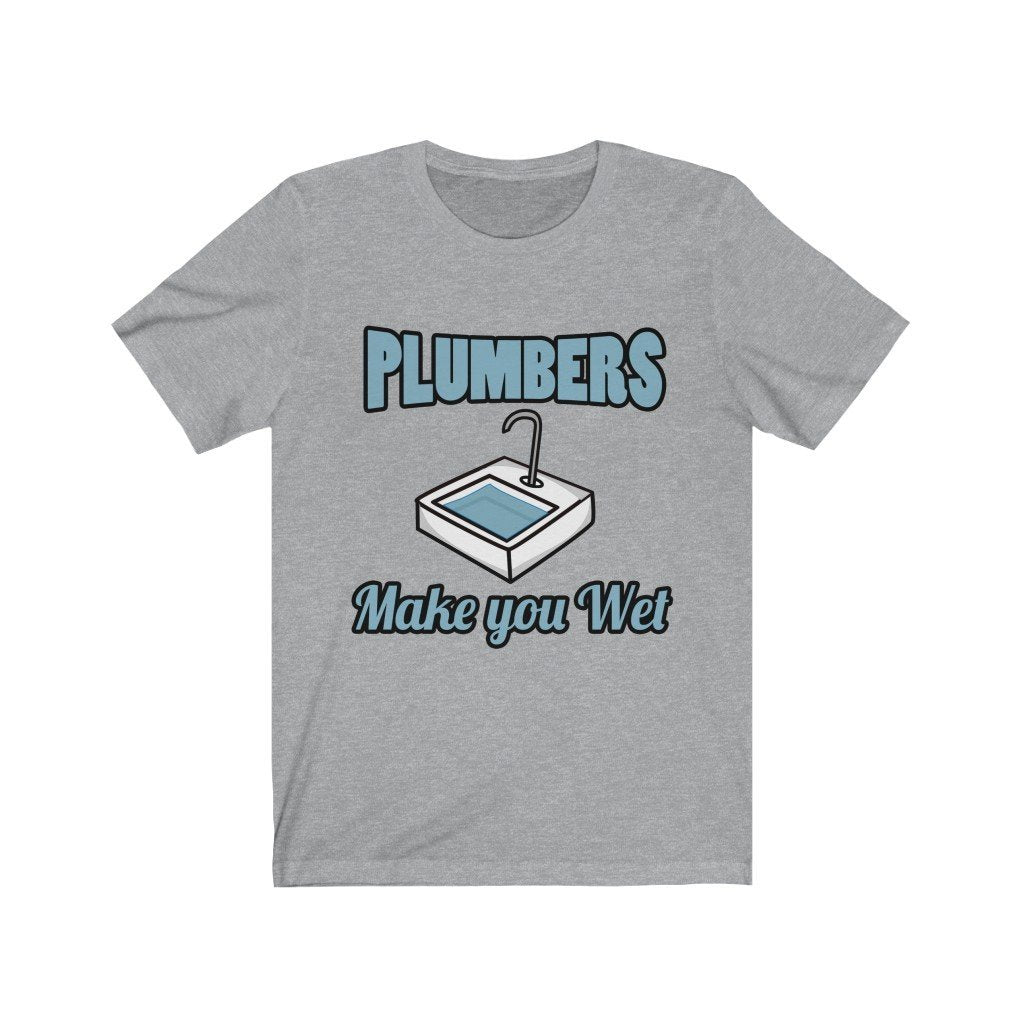 Plumbers Make You Wet Jersey Short Sleeve Tee-Phoenix Styles