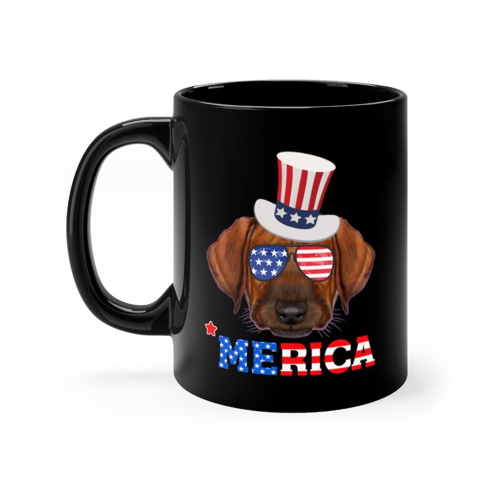 Rhodesian Ridgeback Black Mug 11oz-Phoenix Styles