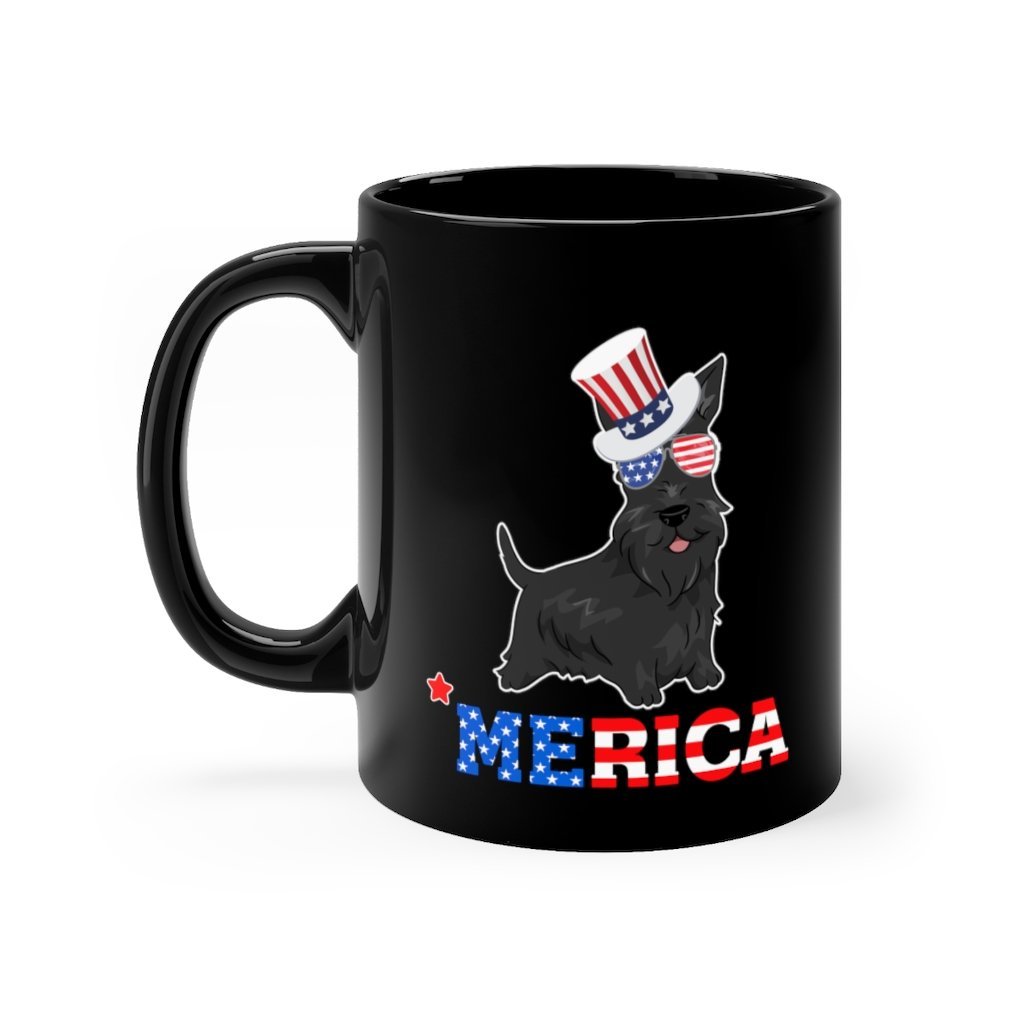 Scottish Terrier Black Mug 11oz-Phoenix Styles