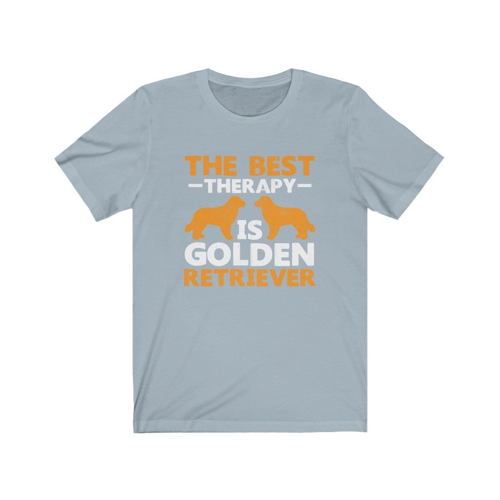 The Best Therapy Is Golden Retriever Unisex Jersey Short Sleeve Tee-Phoenix Styles