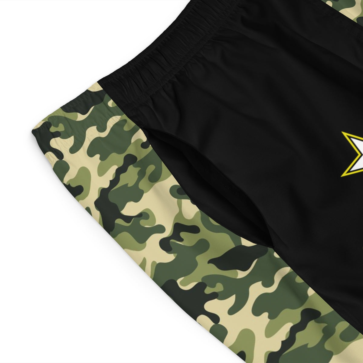 Proud Army Girlfriend Board Camoflauge Shorts-Phoenix Styles