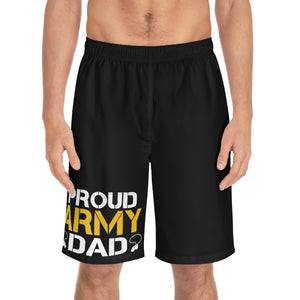 Proud Army Dad Board Shorts-Phoenix Styles