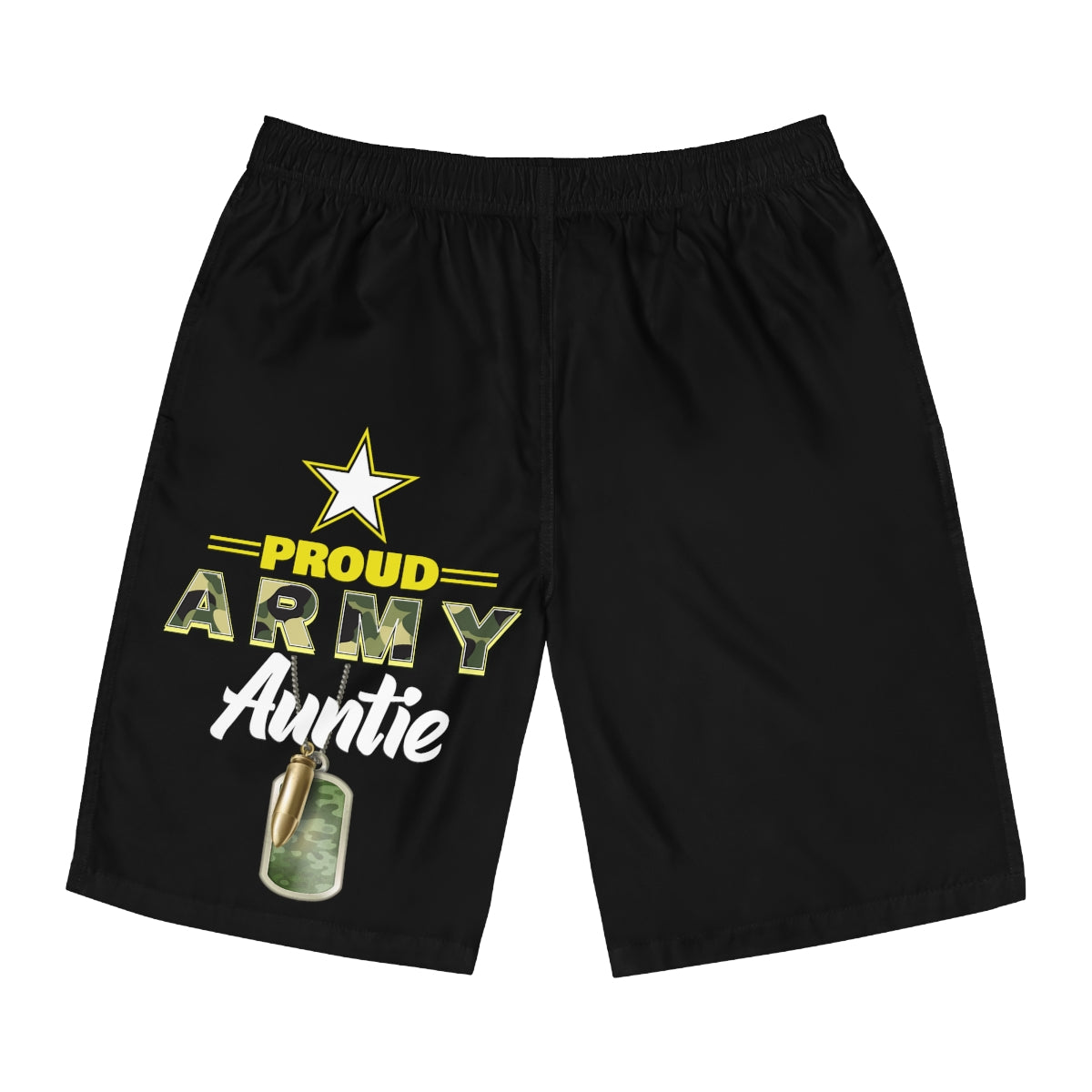 Proud Army Auntie Board Shorts-Phoenix Styles