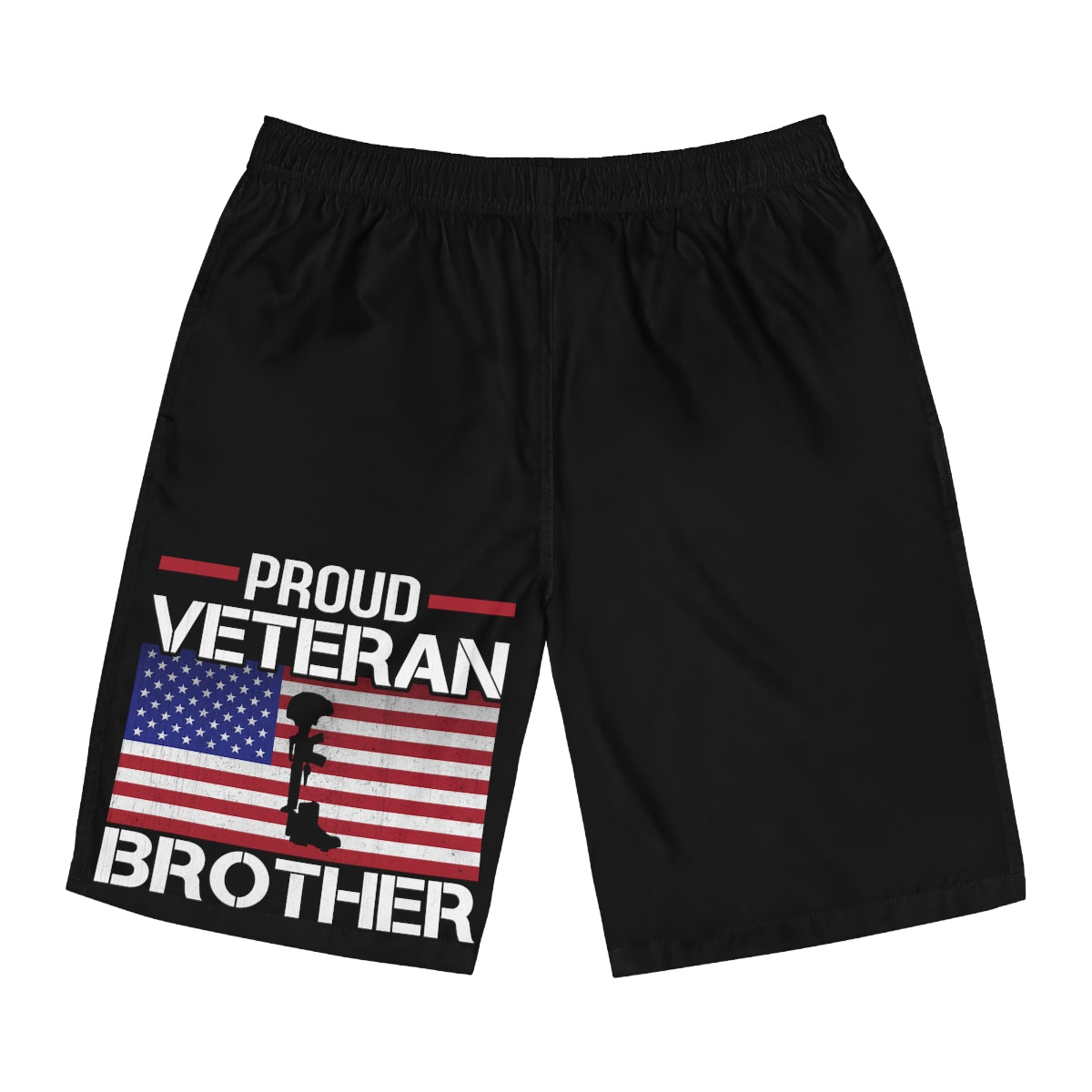 Proud Veteran Brother Board Shorts-Phoenix Styles