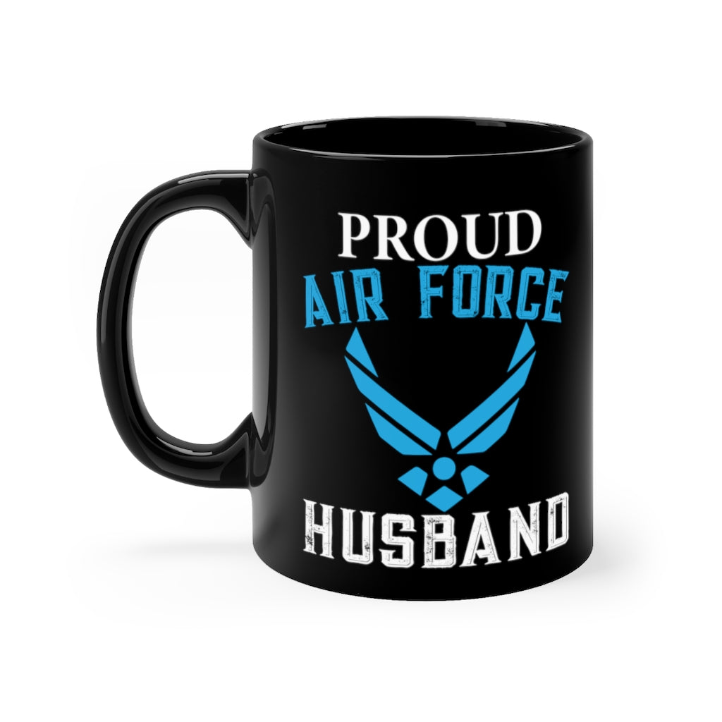 Proud Air force Husband Lack Mug 11oz-Phoenix Styles