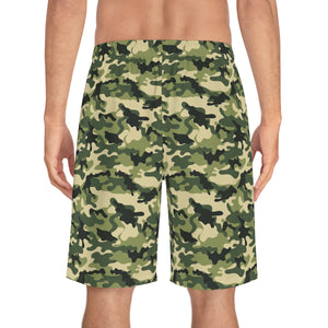 Proud Army Niece Camoflauge Back Board Shorts-Phoenix Styles