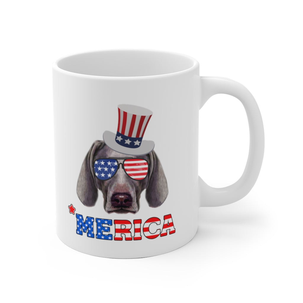 Weimaraner White Ceramic Mug-Phoenix Styles