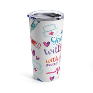 She Works Willingly With Her Hands Tumbler 20oz-Phoenix Styles