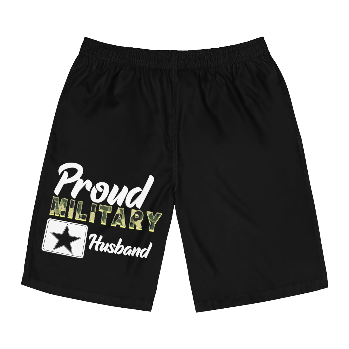 Proud Military husband Board Shorts-Phoenix Styles