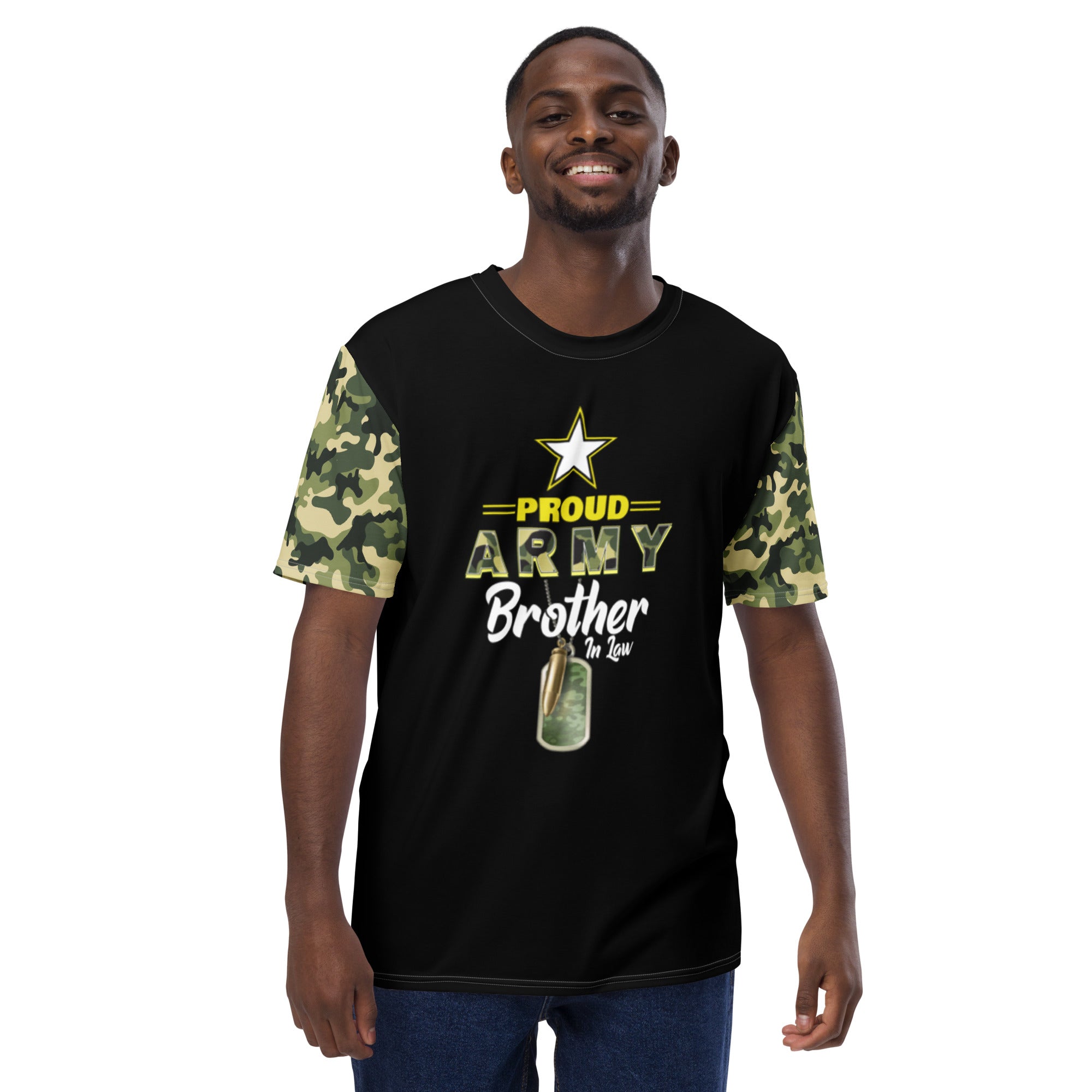 Proud Army Brother In Law Men's t-shirt-Phoenix Styles