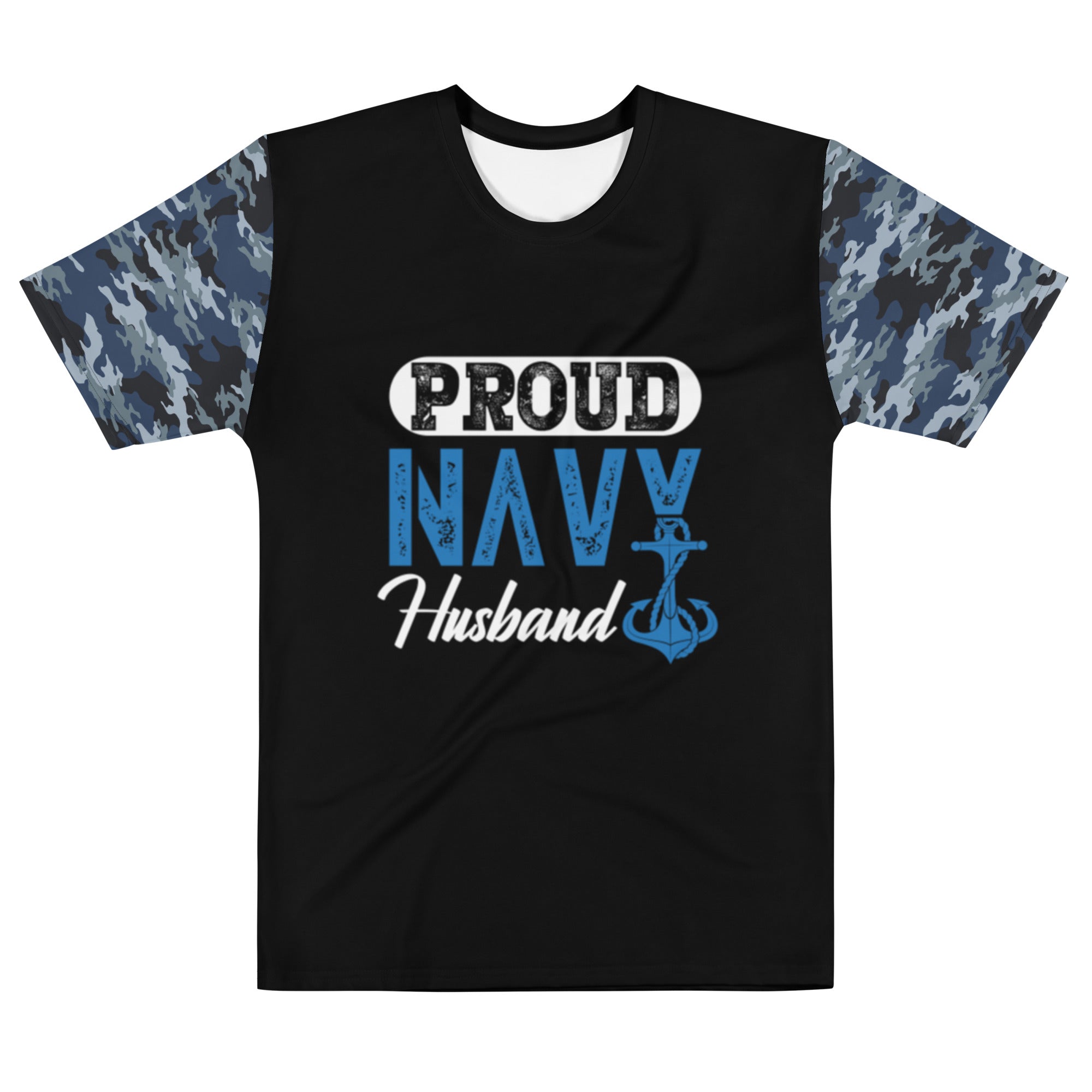 Proud Navy Husband Men's t-shirt-Phoenix Styles