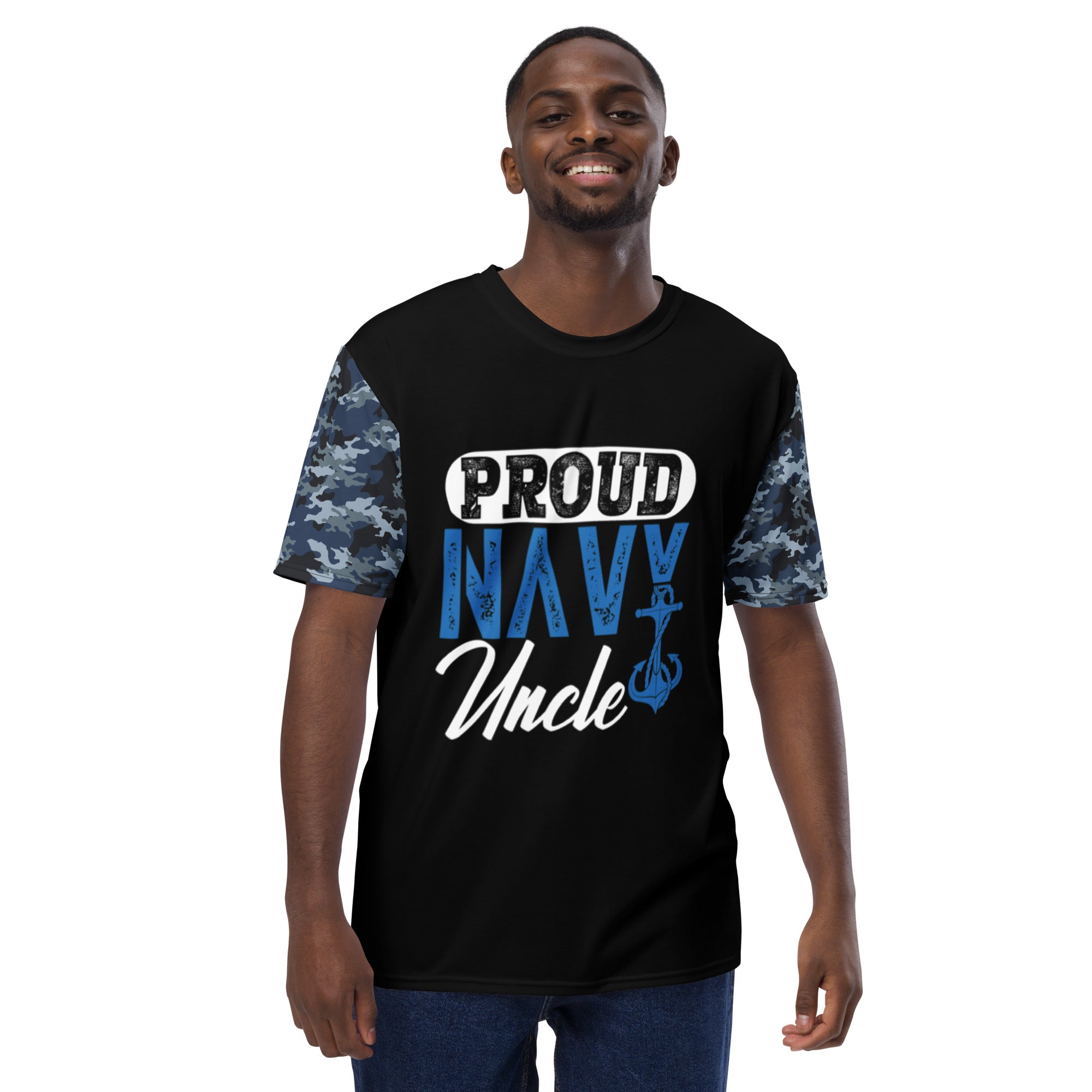 Proud Navy Uncle Men's t-shirt-Phoenix Styles