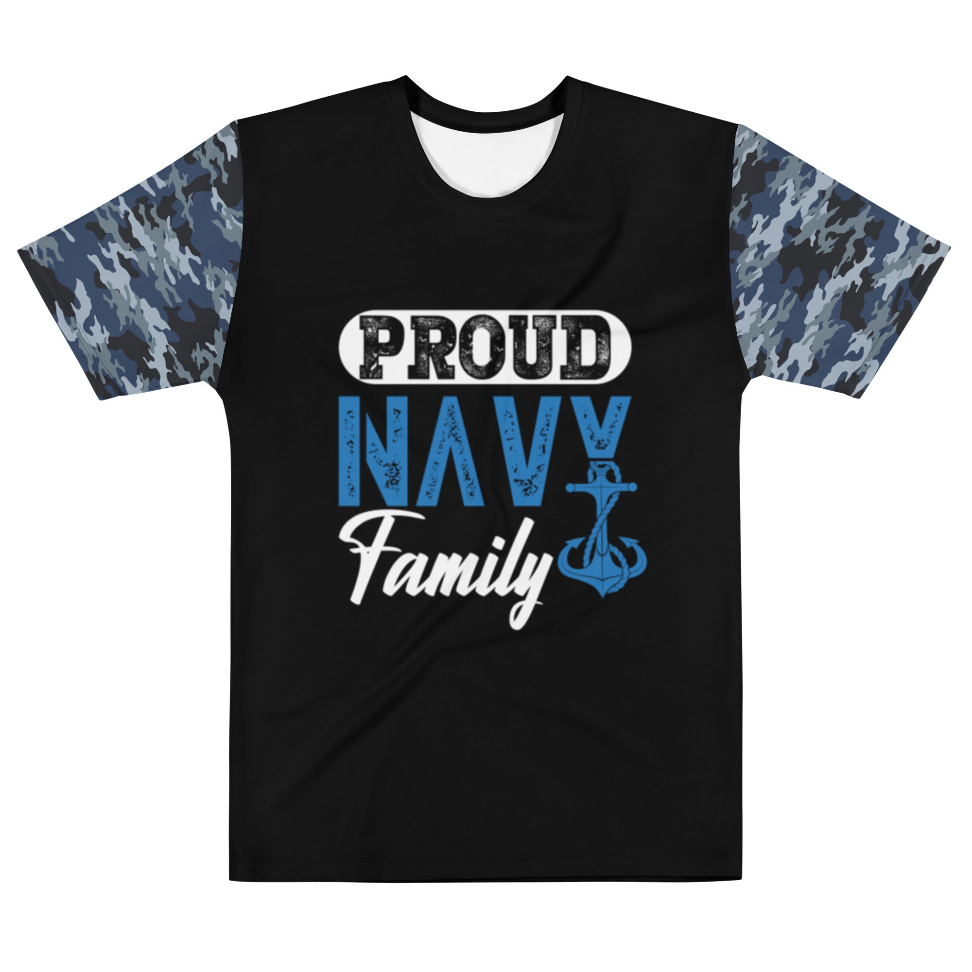 Proud Navy Family Men's t-shirt-Phoenix Styles