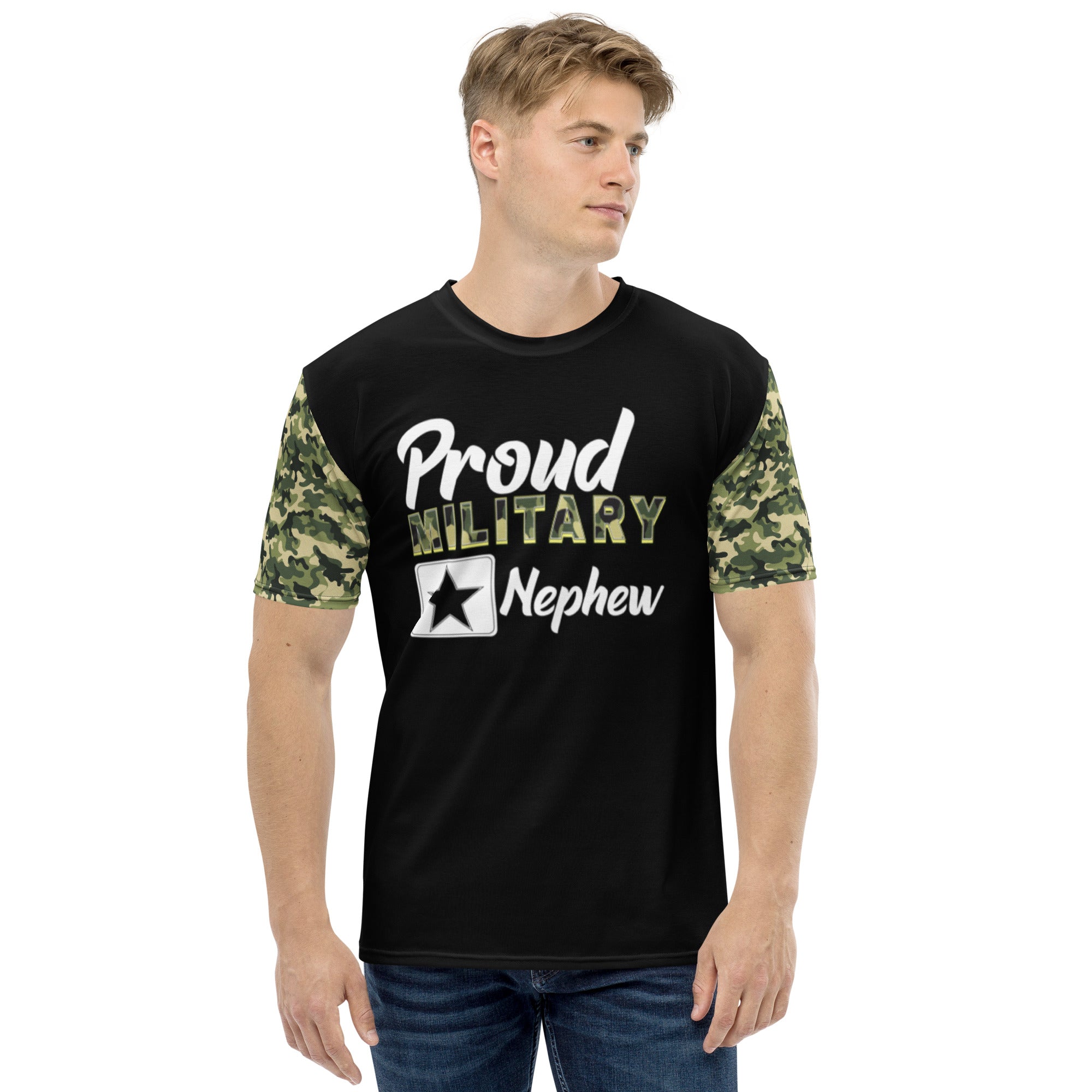 Proud Military Nephew Men's t-shirt-Phoenix Styles