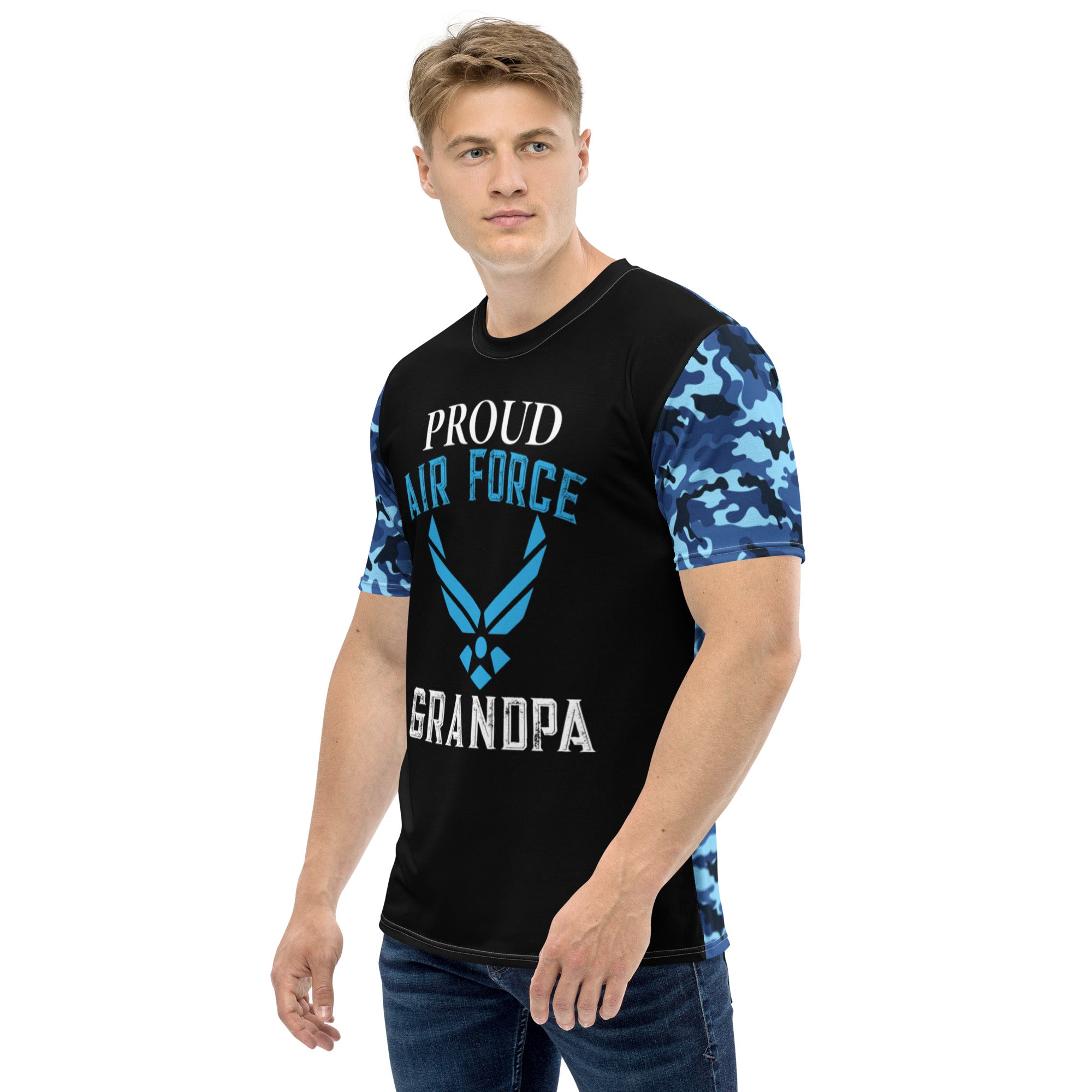 Proud Airforce Grandpa Men's t-shirt-Phoenix Styles