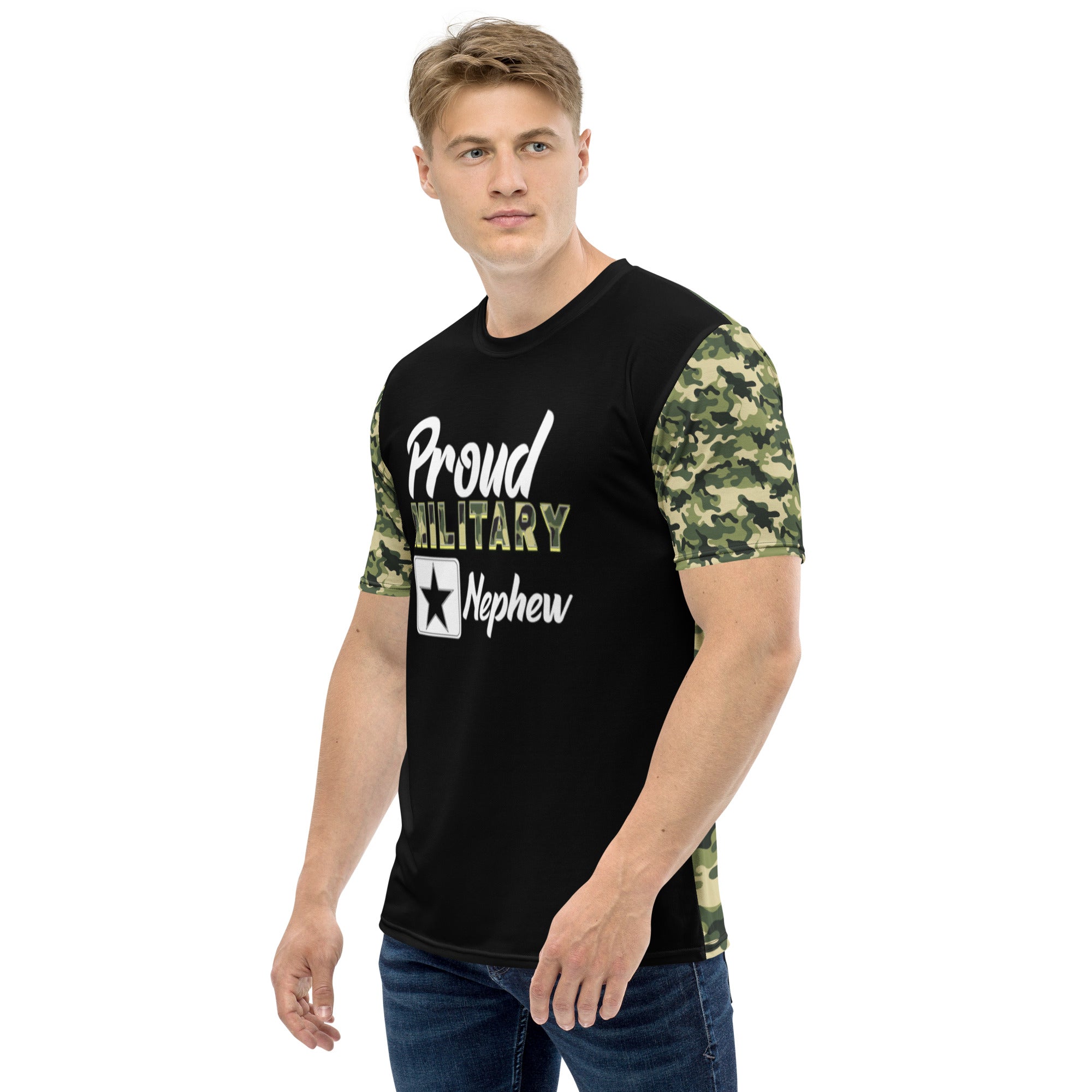 Proud Military Nephew Men's t-shirt-Phoenix Styles