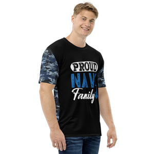 Proud Navy Family Men's t-shirt-Phoenix Styles