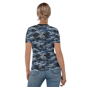 Proud Navy Auntie Women's T-shirt-Phoenix Styles