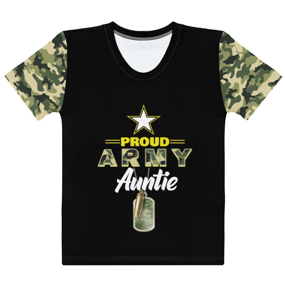 Proud Army Auntie Women's T-shirt-Phoenix Styles