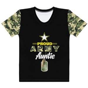 Proud Army Auntie Women's T-shirt-Phoenix Styles