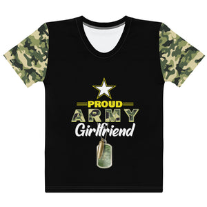 Proud Army Girlfriend Women's T-shirt-Phoenix Styles