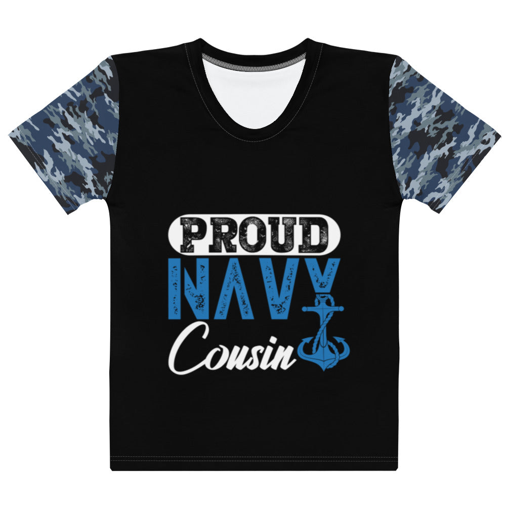 Proud Navy Cousin Women's T-shirt-Phoenix Styles