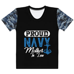 Proud Navy Mother-in-Law Women's T-shirt-Phoenix Styles