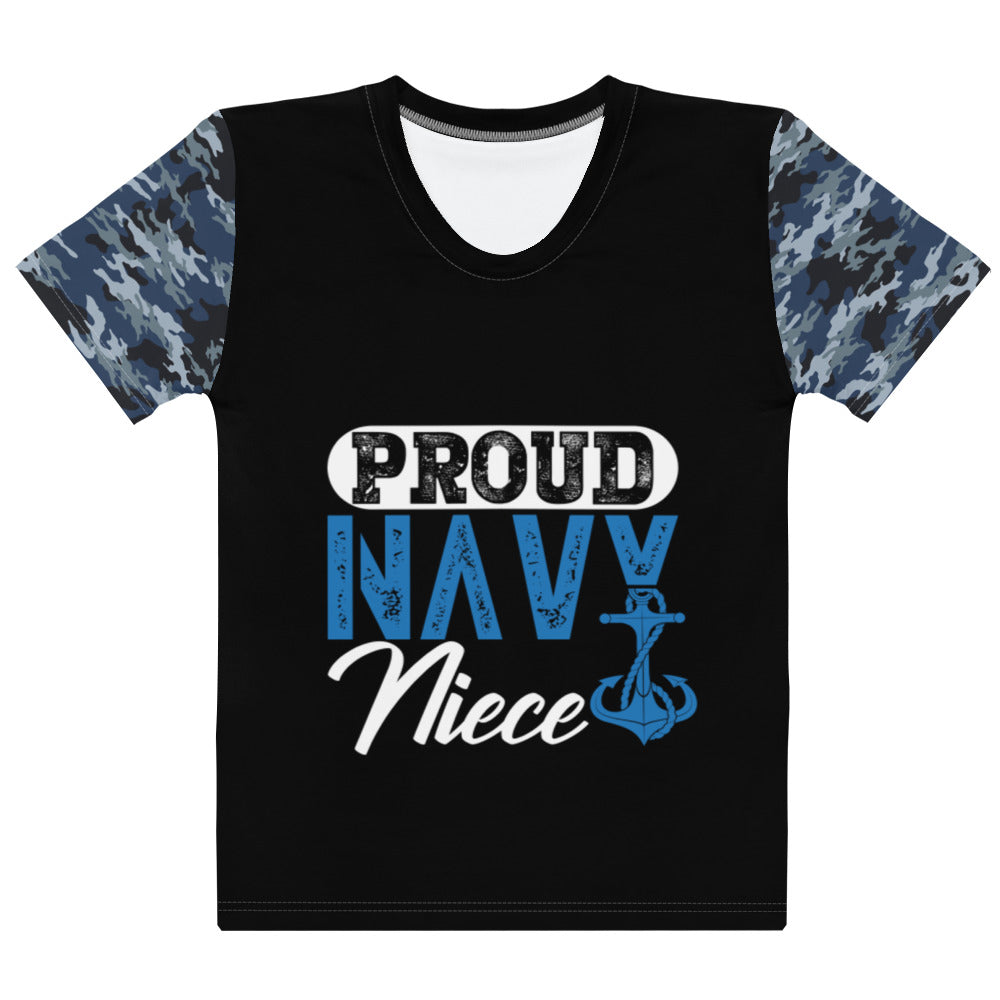 Proud Navy Niece Women's T-shirt-Phoenix Styles