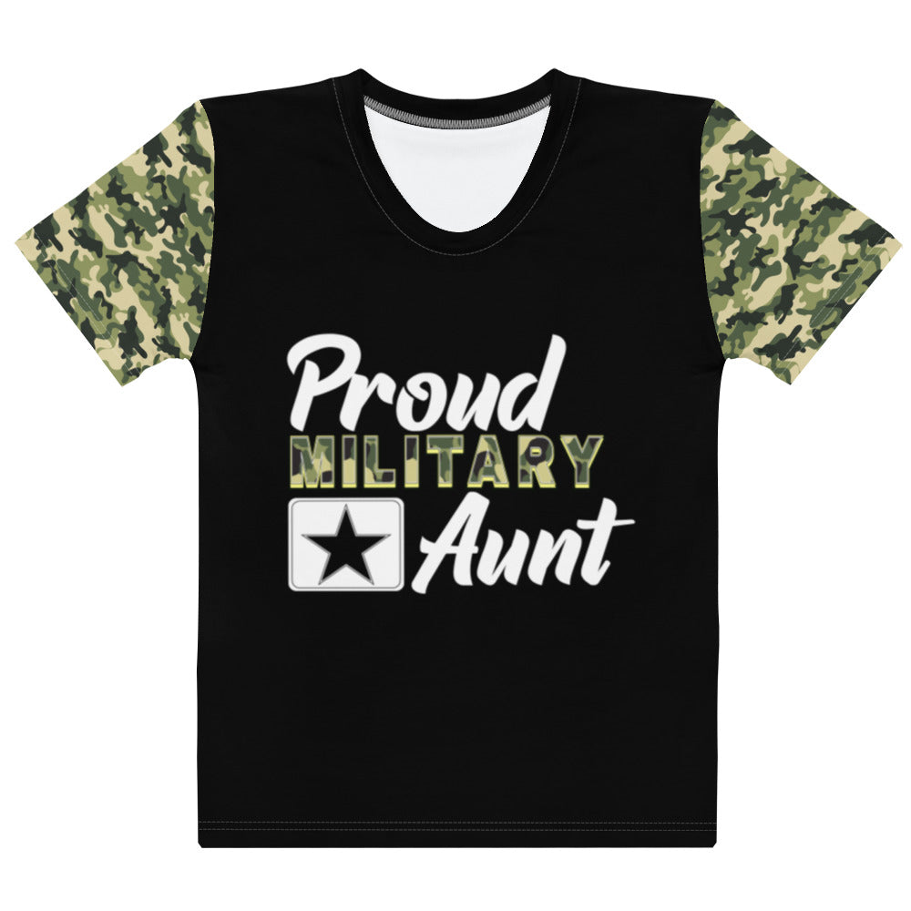 Proud Military Aunt Women's T-shirt-Phoenix Styles